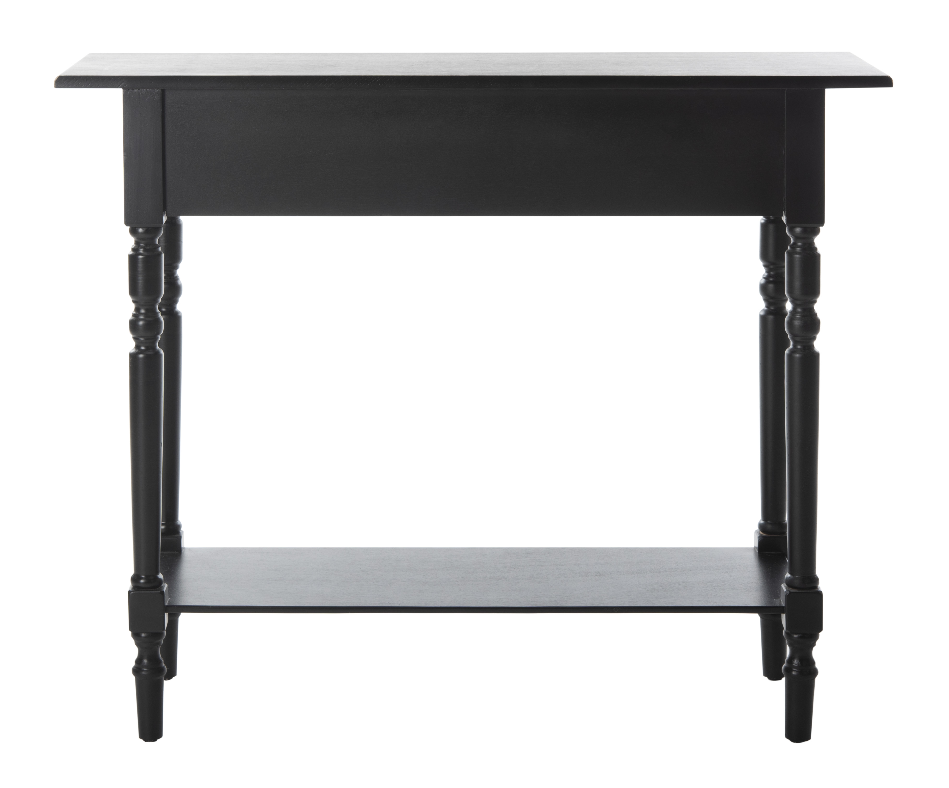 Rosemary 2 Drawer Console - Distressed Black - Safavieh - Image 4
