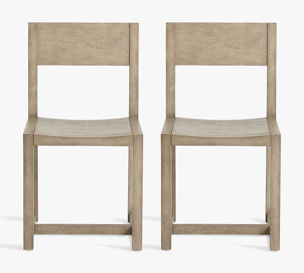 Reed Dining Chair, Warm Rustic Gray, Set of 2 - Image 0