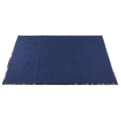 Tough Entry And Entrance Blue Ribbed Surface With Edge Runner Rug - Image 0