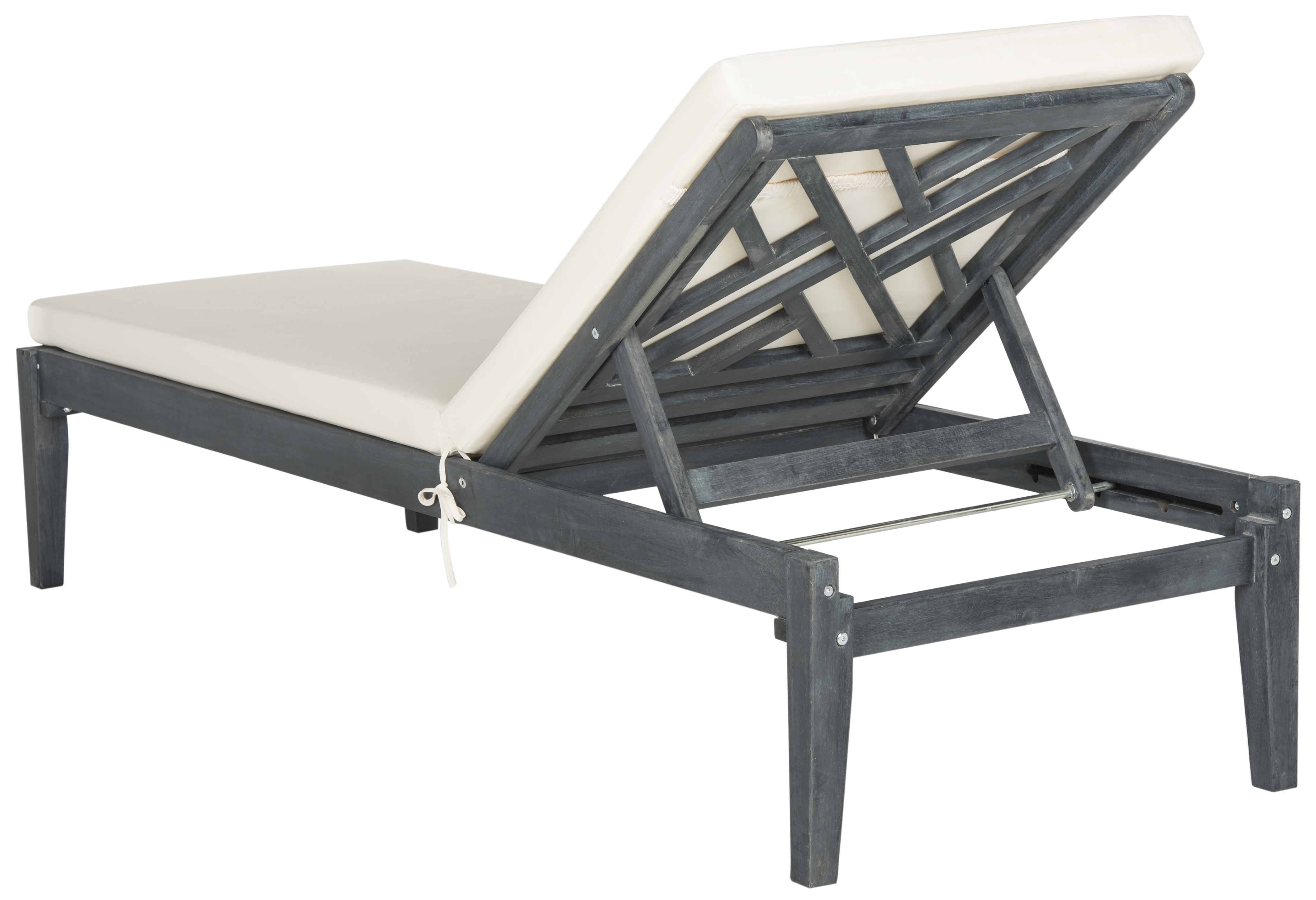 Azusa Sunlounger - Ash Grey/Beige - Safavieh - Image 2