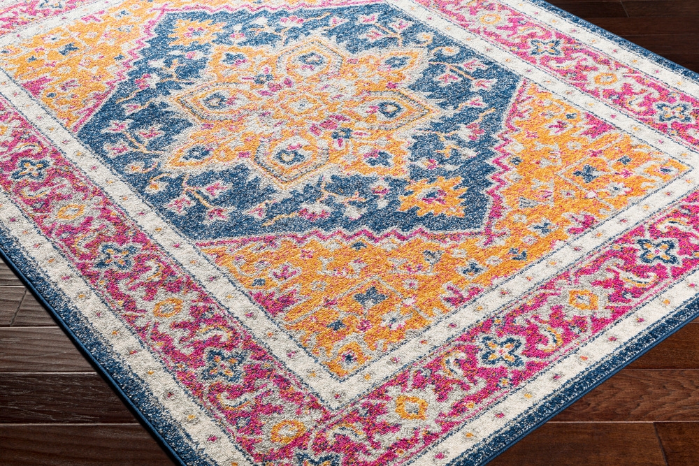 Elaziz Pink Indoor 2'7" x 7'7" Machine Woven Rug - Image 5