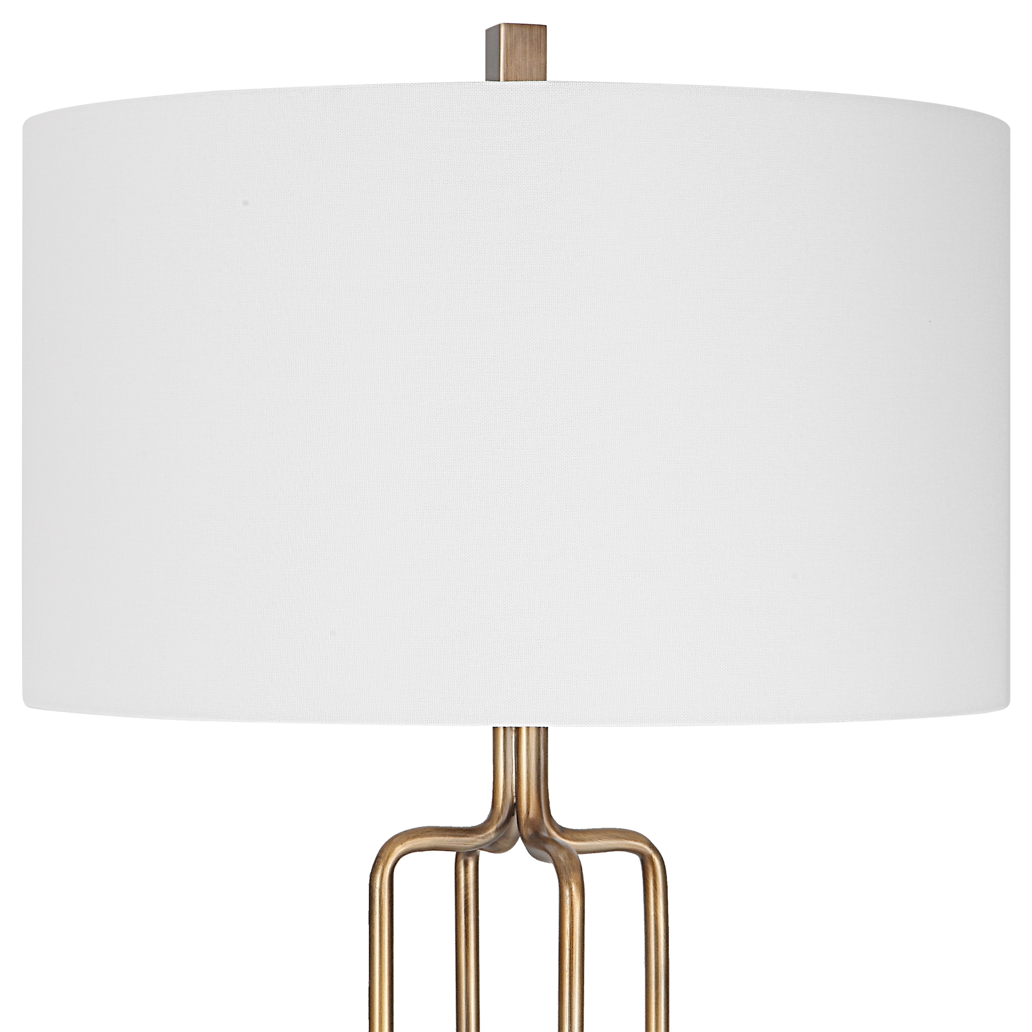 Link Brushed Gold Floor Lamp - Image 5