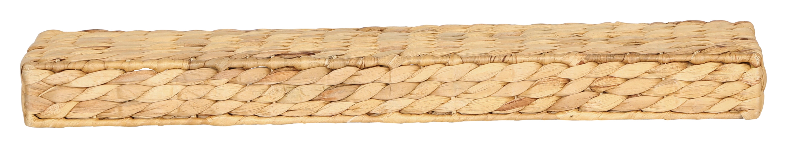 23.5" Handwoven Water Hyacinth Wall Shelf - Image 0