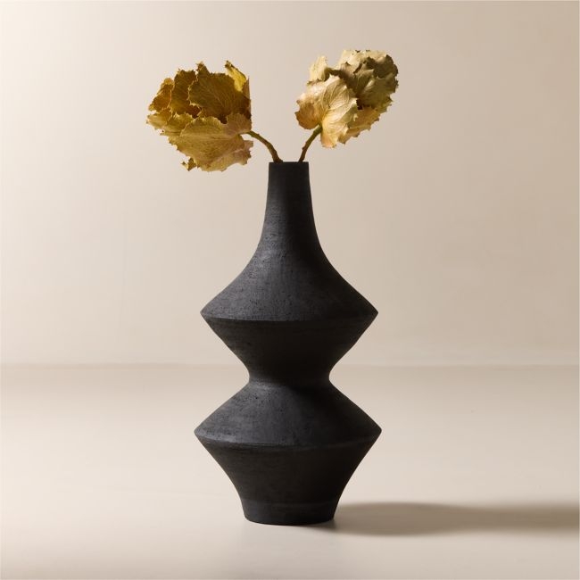 Cabo Black Terracotta Floor Vase - Image 0