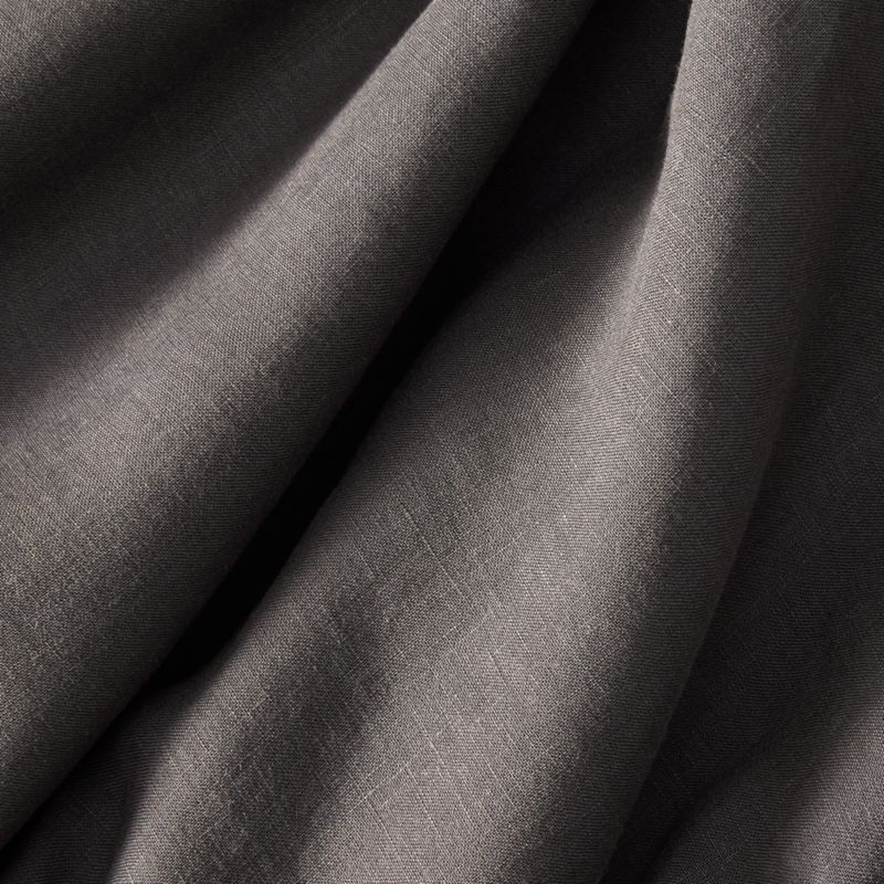 Soft Linen Grey Full/Queen Duvet Cover - Image 2