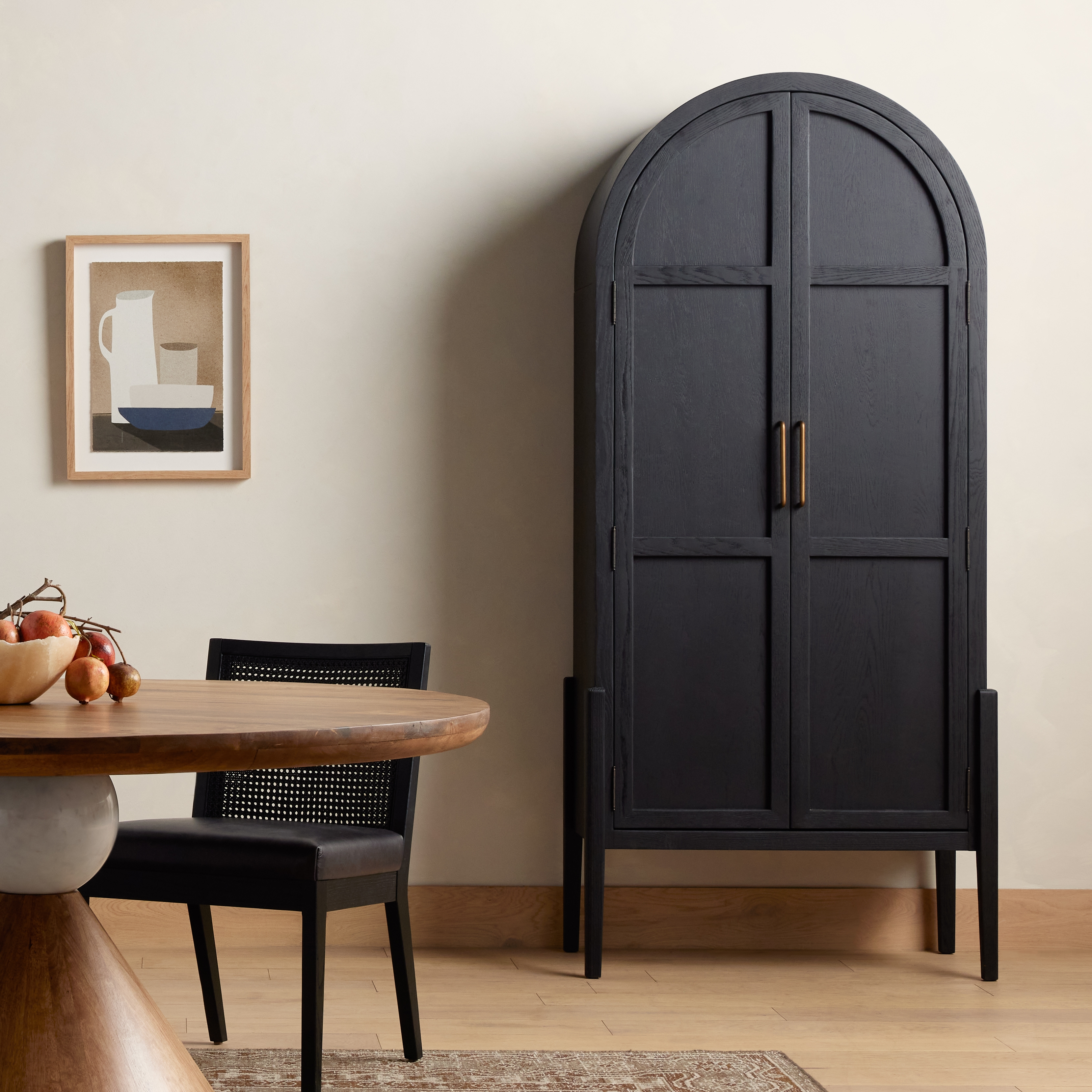 Tolle Panel Door Cabinet-Drifted Mat Blk - Image 3