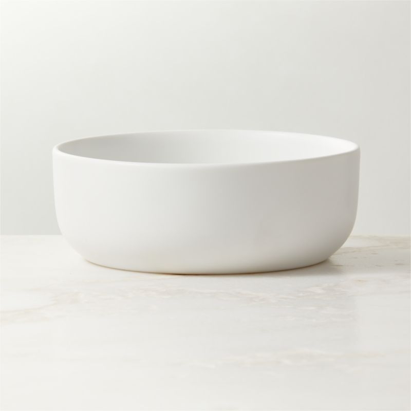 Mori Matte White Soup Bowls Set of 8 - Image 1