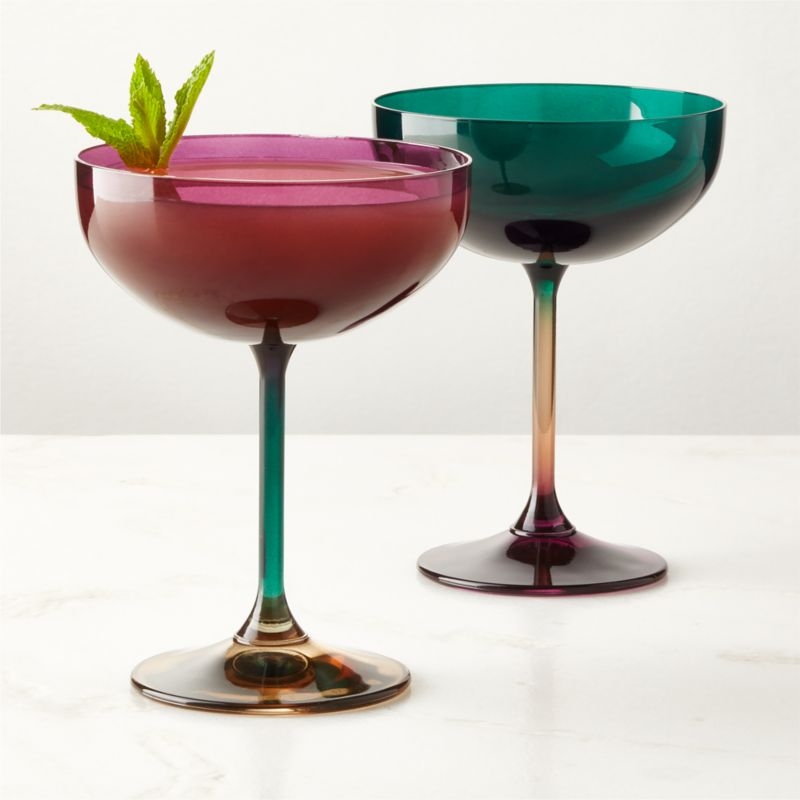 Marie Green Coupe Glass by Azeeza - Image 2