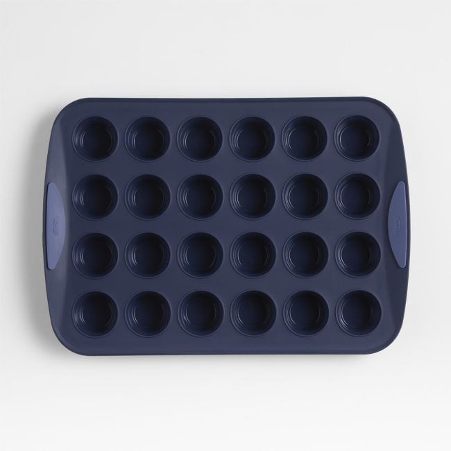 Crate & Barrel Trudeau 24-Cup Silicone Muffin Pan - Image 0