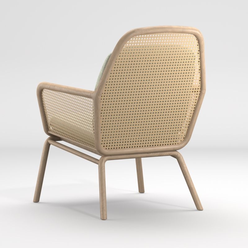 Verne Rattan Chair with Cushion - Image 8