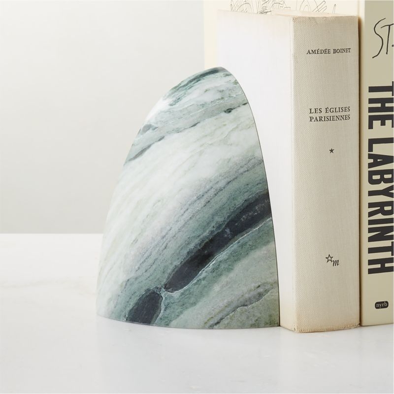 Ice Jade Green Marble Bookend - Image 3