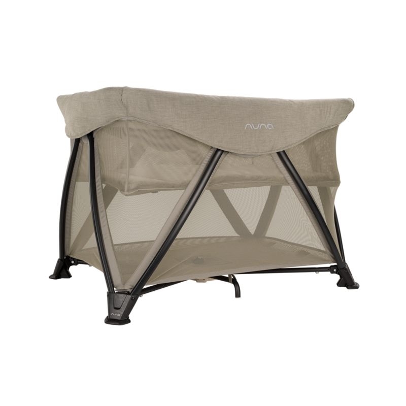 Nuna ® SENA aire ® Hazelwood Light Brown Playard and Travel Crib - Image 6