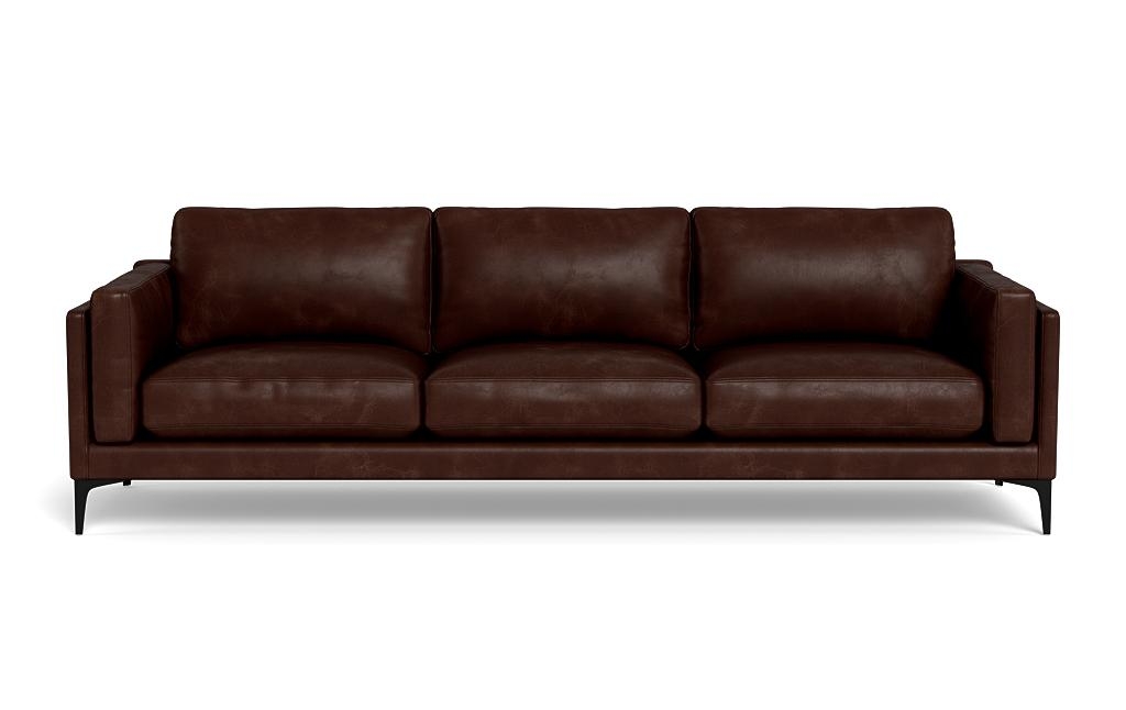 Gaby Leather 3-Seat Sofa - Image 0