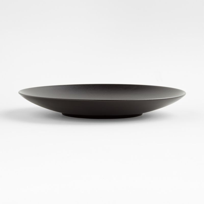 Craft Matte Black Stoneware Coupe Dinner Plates, Set of 8 - Image 7