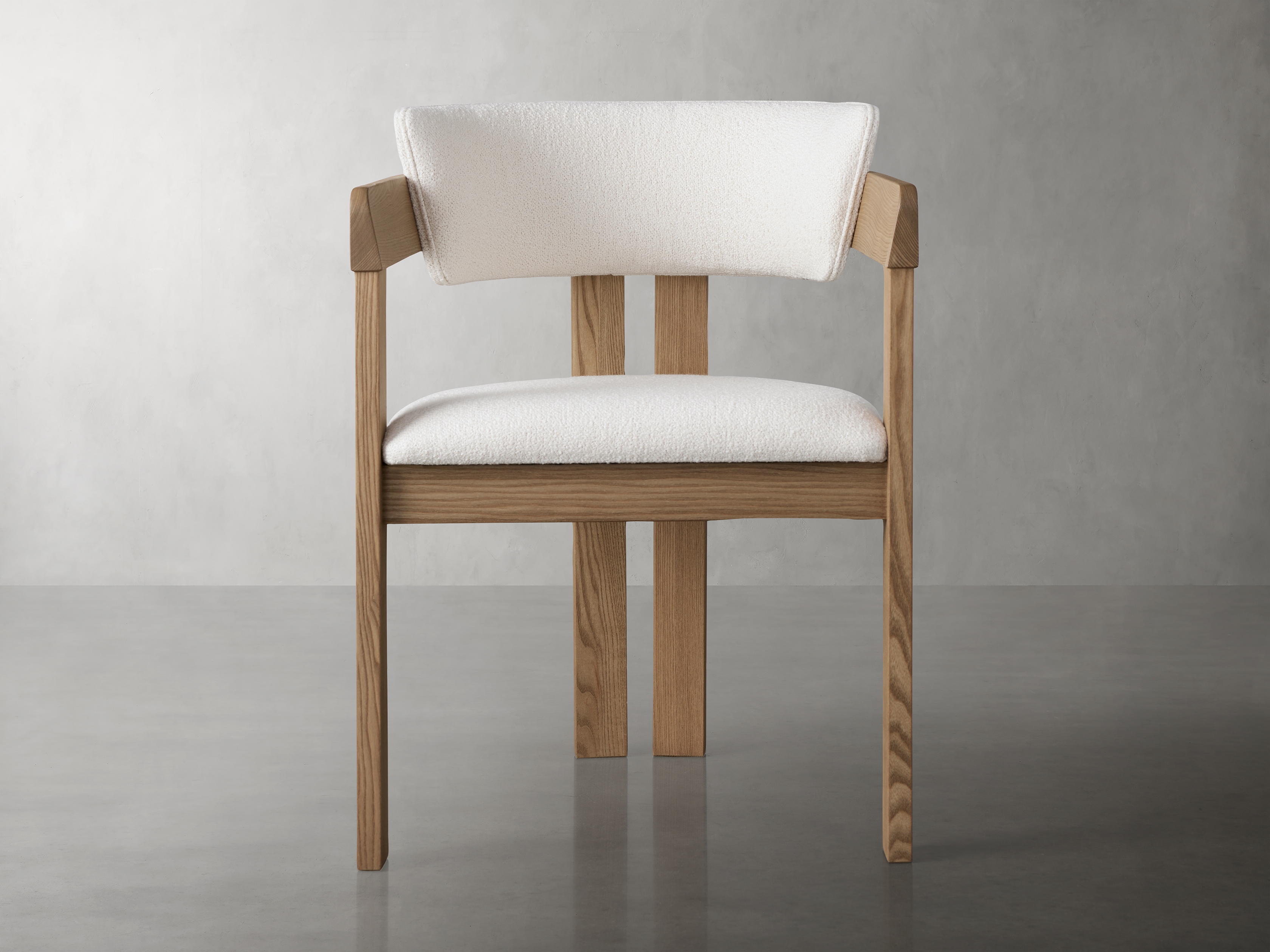 Rodin Dining Arm Chair in Upholstered Natural - Image 0