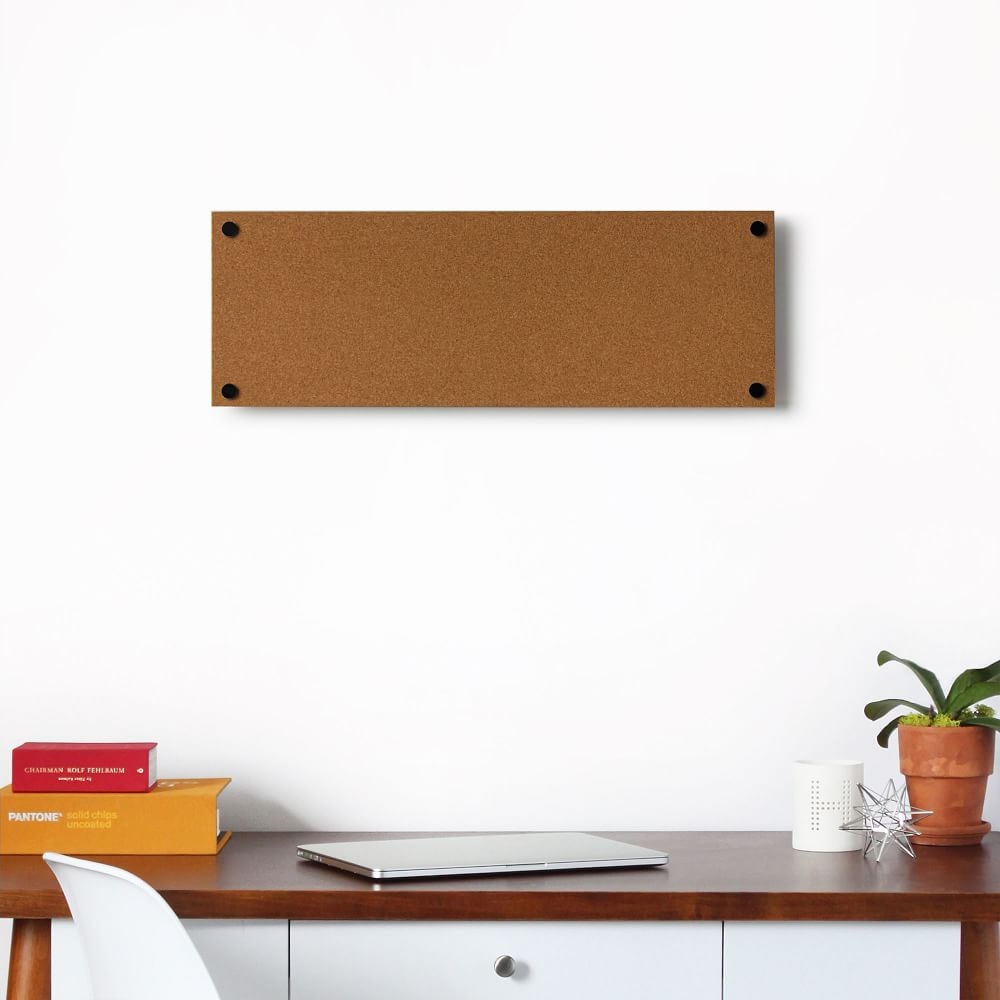 Modern Cork Board, Black Hardware, Mini - Image 0