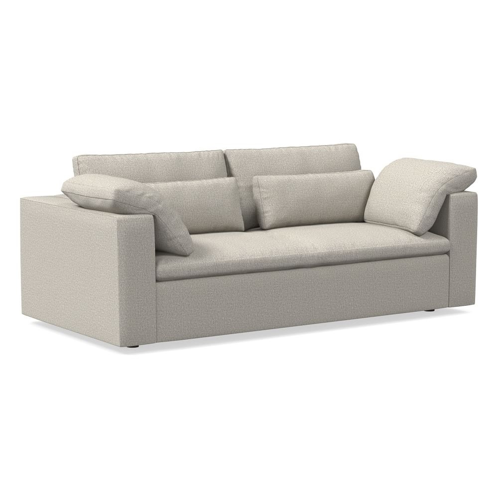 Harmony Modular Sleeper Sofa, Down, Performance Twill, Dove, Concealed Supports - Image 0