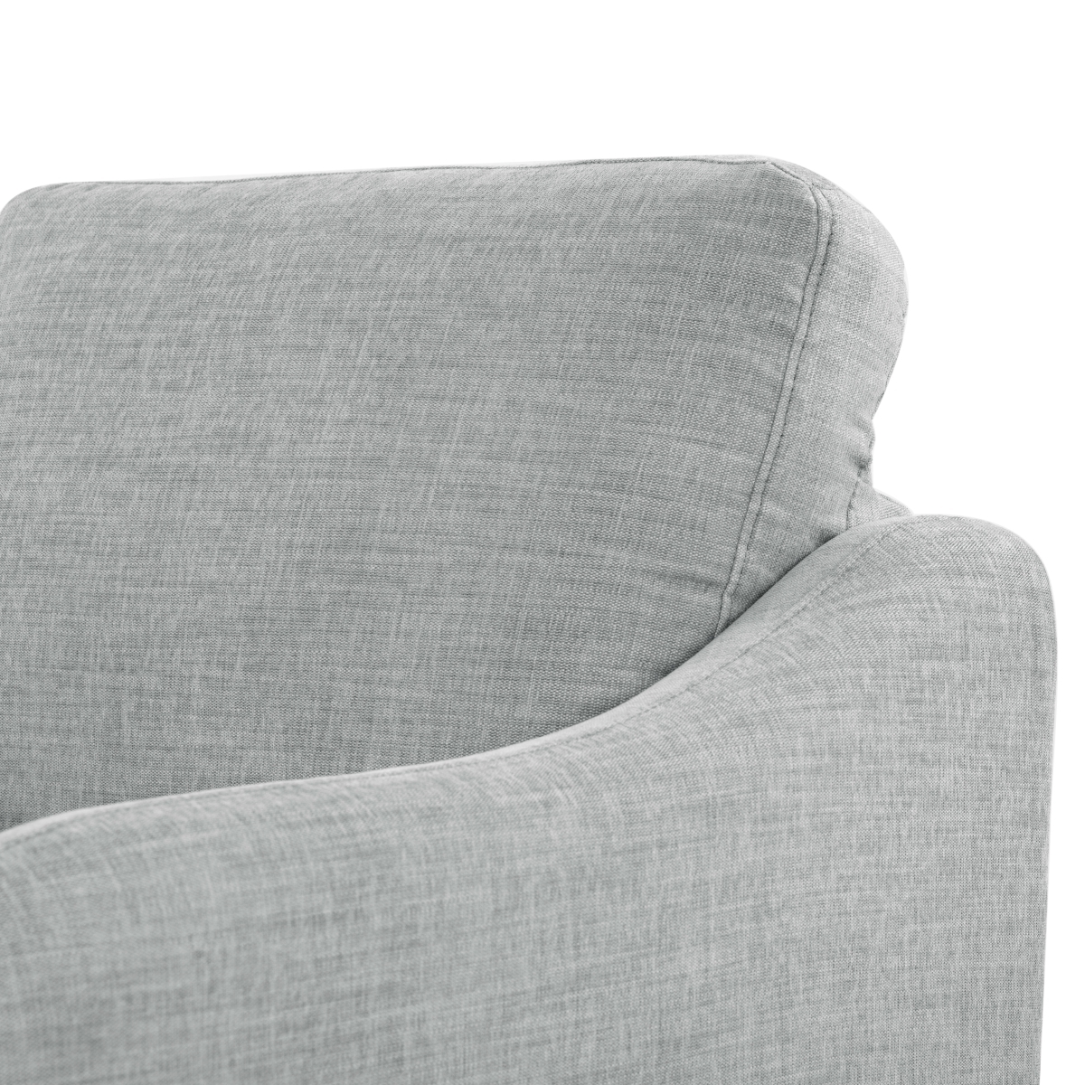 Edalynn Modern Accent Chair - Light Grey - Image 2