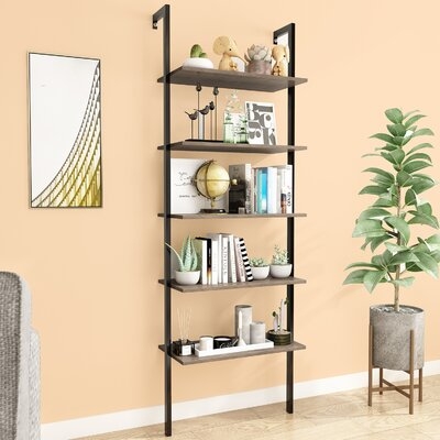 Industrial Lift Top Bookcase With Hidden Storage Compartment, Metal Frame, Lift Top Cocktail Table With Storage Space For Living Room,Black/Golden - Image 0