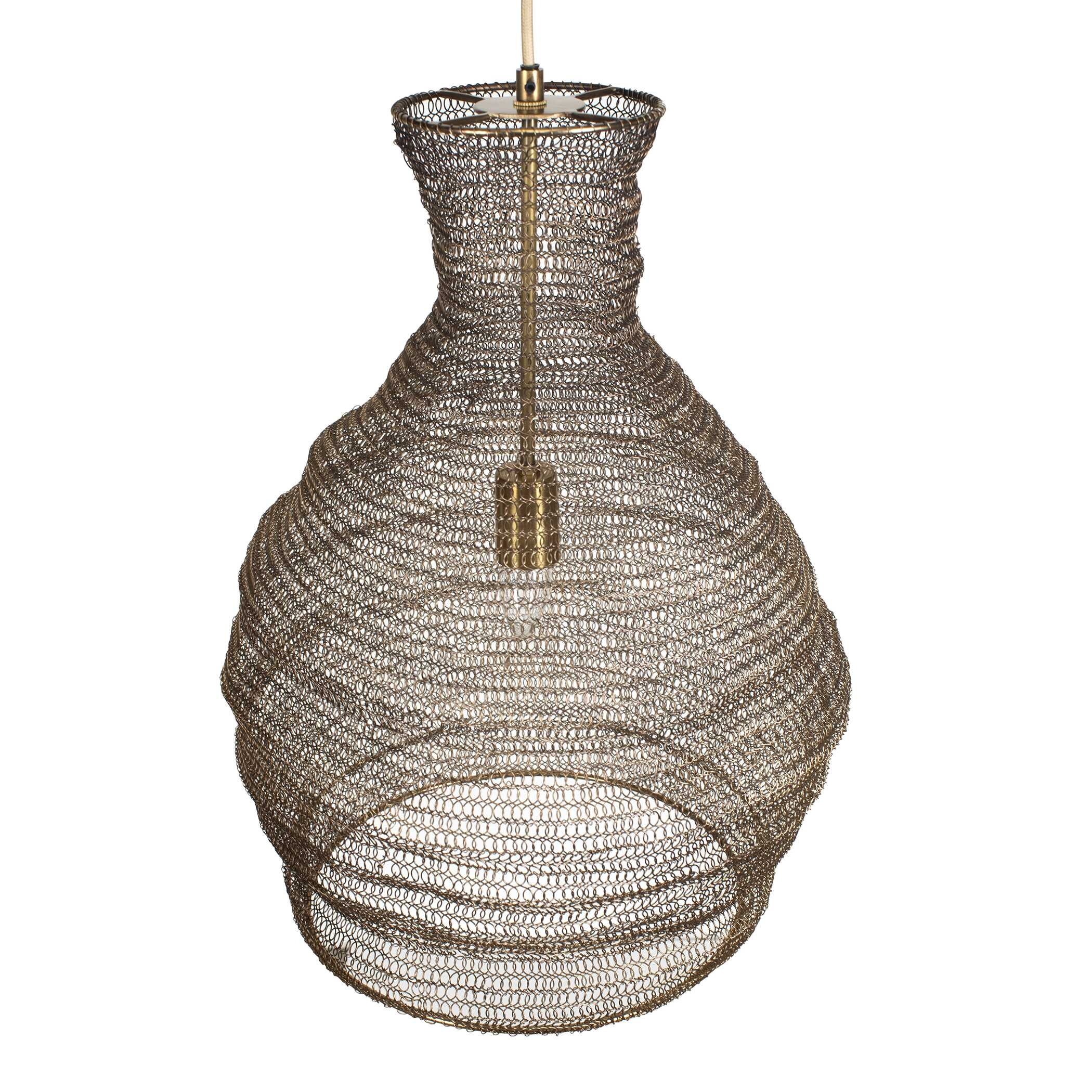 Murmur Woven Brass 1 Light Pendant - Image 5