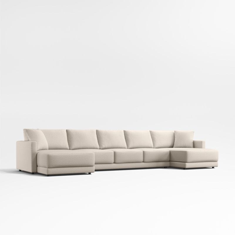 Gather Deep 3-Piece U-Shaped Sectional Sofa with Double Chaise Lounge - Image 1