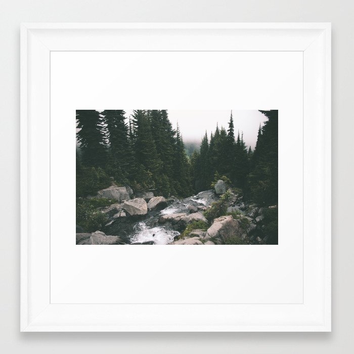 Washington Framed Art Print by Hannah Kemp - Scoop White - X-Small-12x12 - Image 0