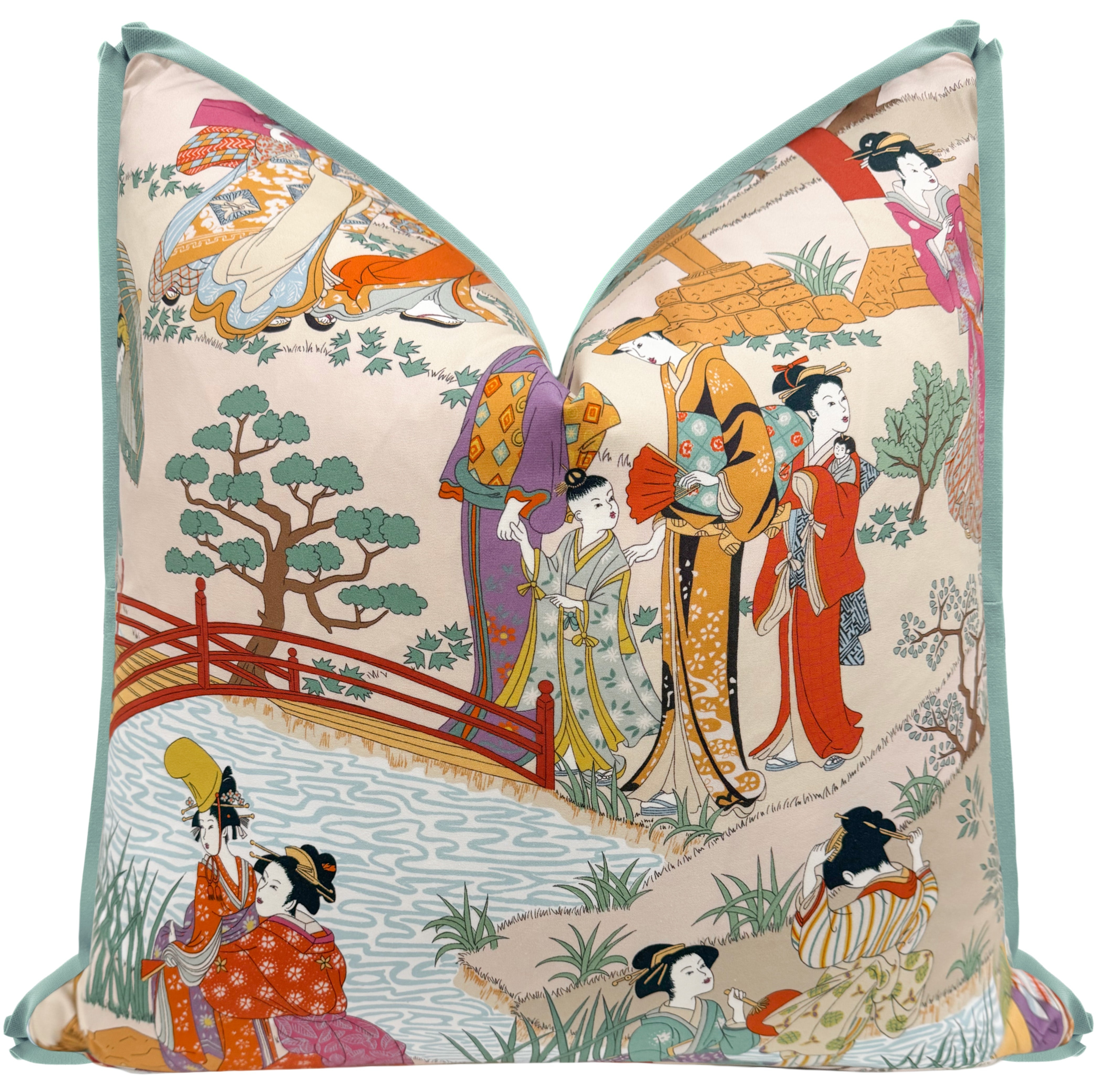 GEISHAS // FUCHSIA | MANUEL CANOVAS - 14" X 36" / BUTTERFLY FLANGE / Wisteria - Image 3