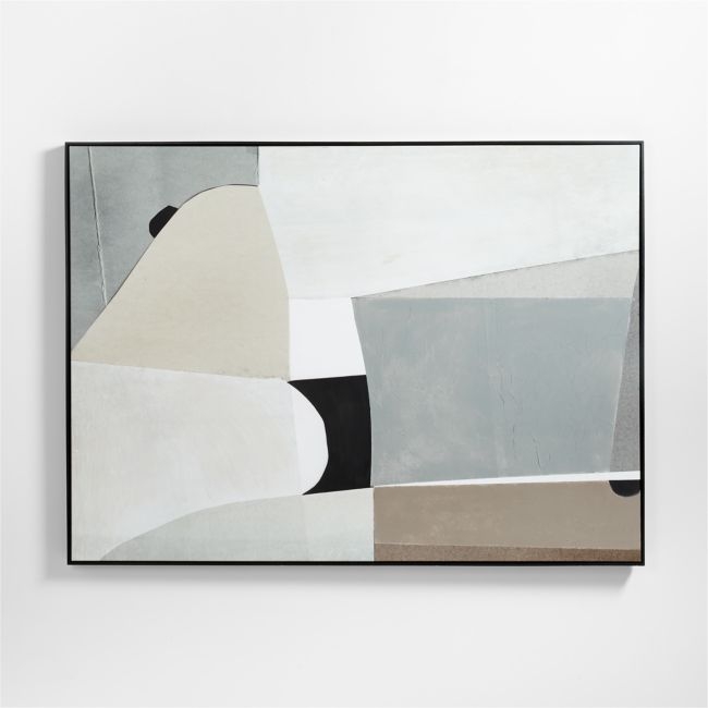 "Composition of Neutrals" Framed Reproduction Wall Art Print 75"x55" - Image 0
