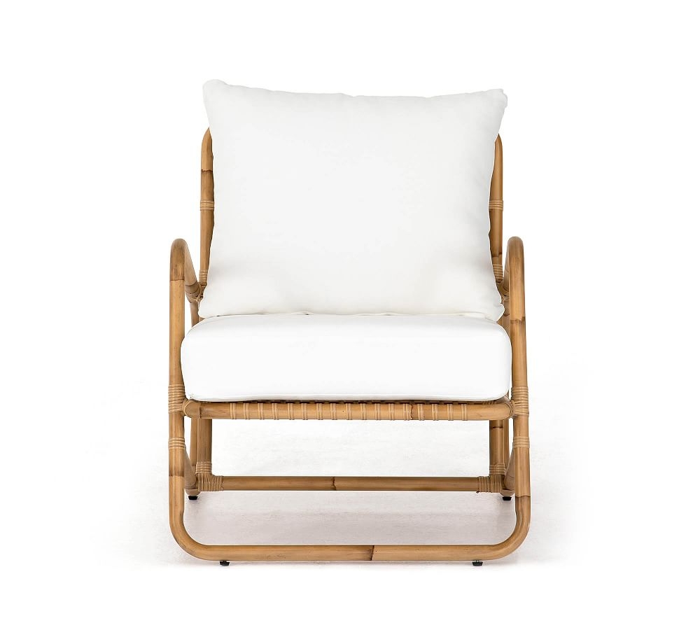 Miley Wicker Lounge Chair, Natural - Image 1