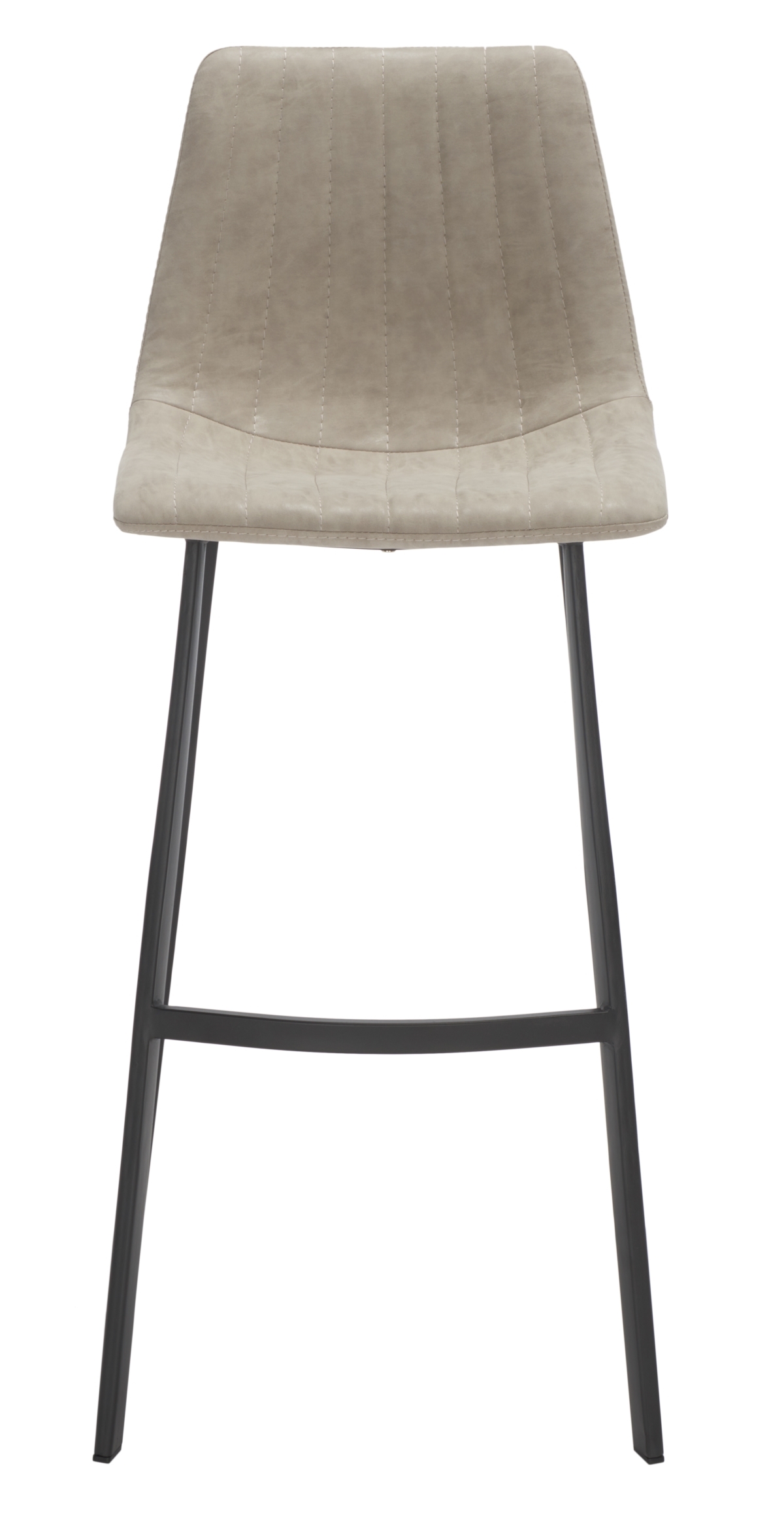 Rhyatte Bar Stool - Stone / Black - Safavieh - Image 0