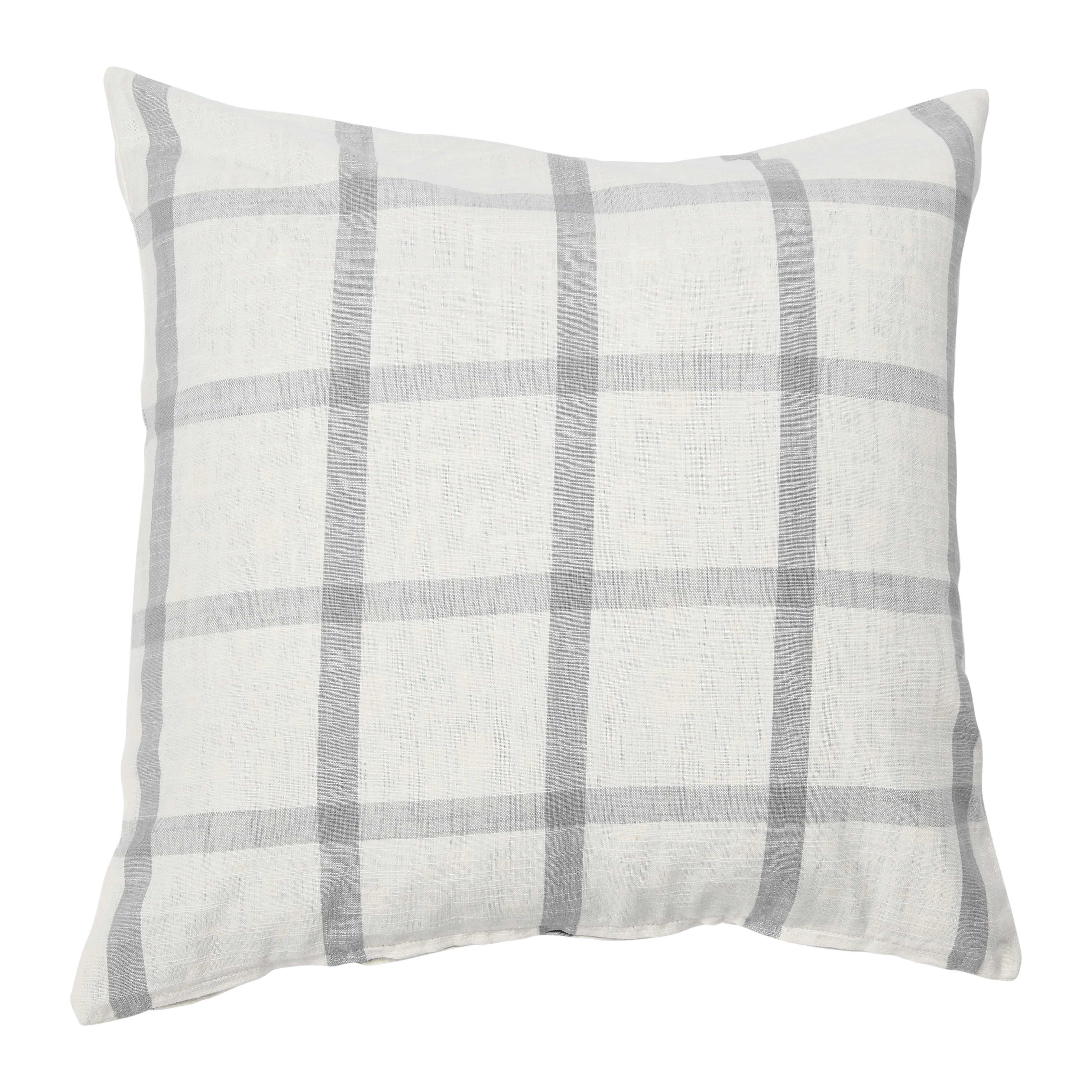 20" Square Windowpane Plaid Pillow - Image 0