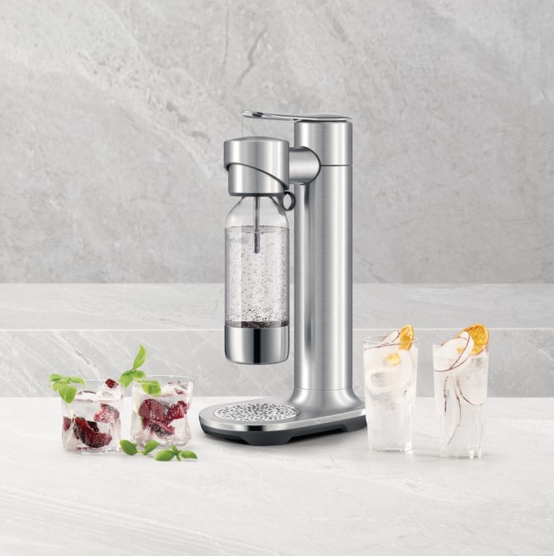 Breville ® InFizz Aqua Sparkling Water Maker with CO2 Canister in Stainless Steel - Image 1