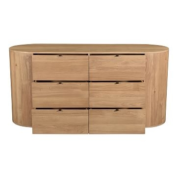 Modern (66") Round Dresser ,Solid Oak - Image 2