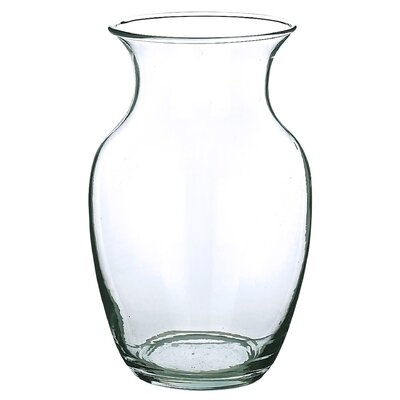 Clear Recycled Glass Vase - Trumpet - Image 0