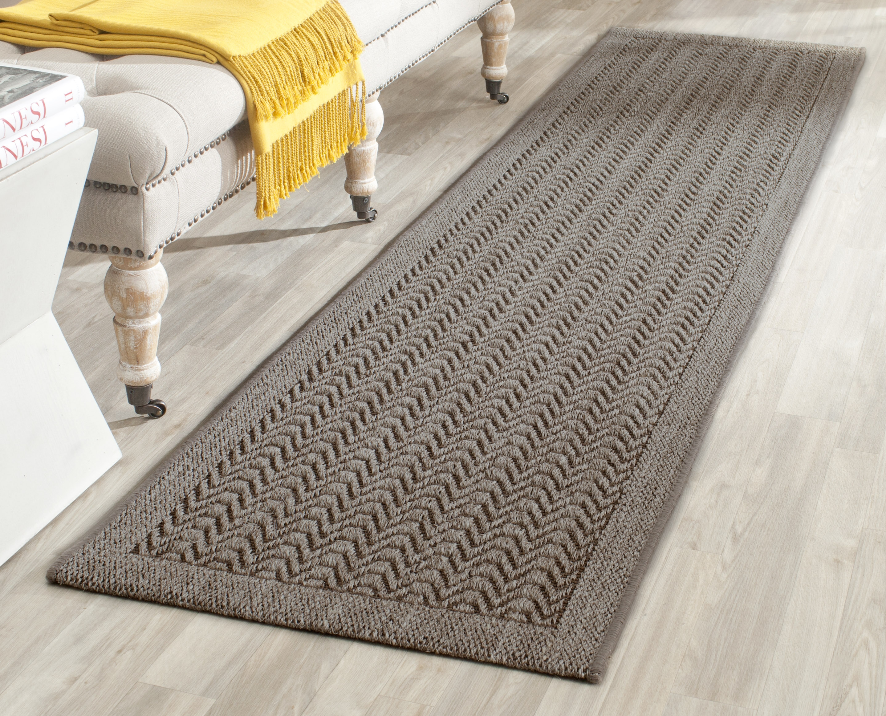 Arlo Home Woven Area Rug, PAB321D, Silver,  2' X 8' - Image 1