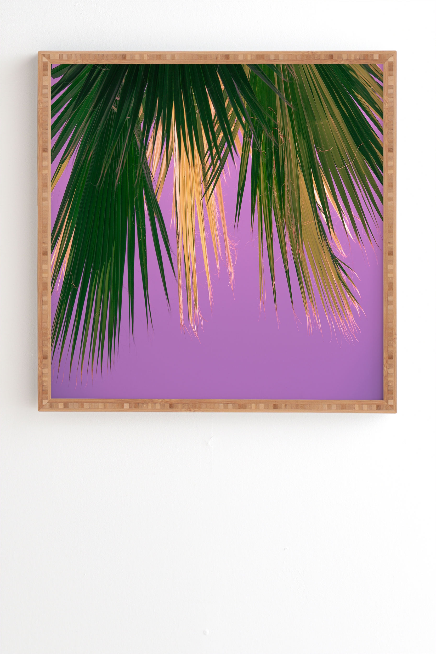 Sunset Boulevard by Ann Hudec - Framed Wall Art Bamboo 12" x 12" - Image 1
