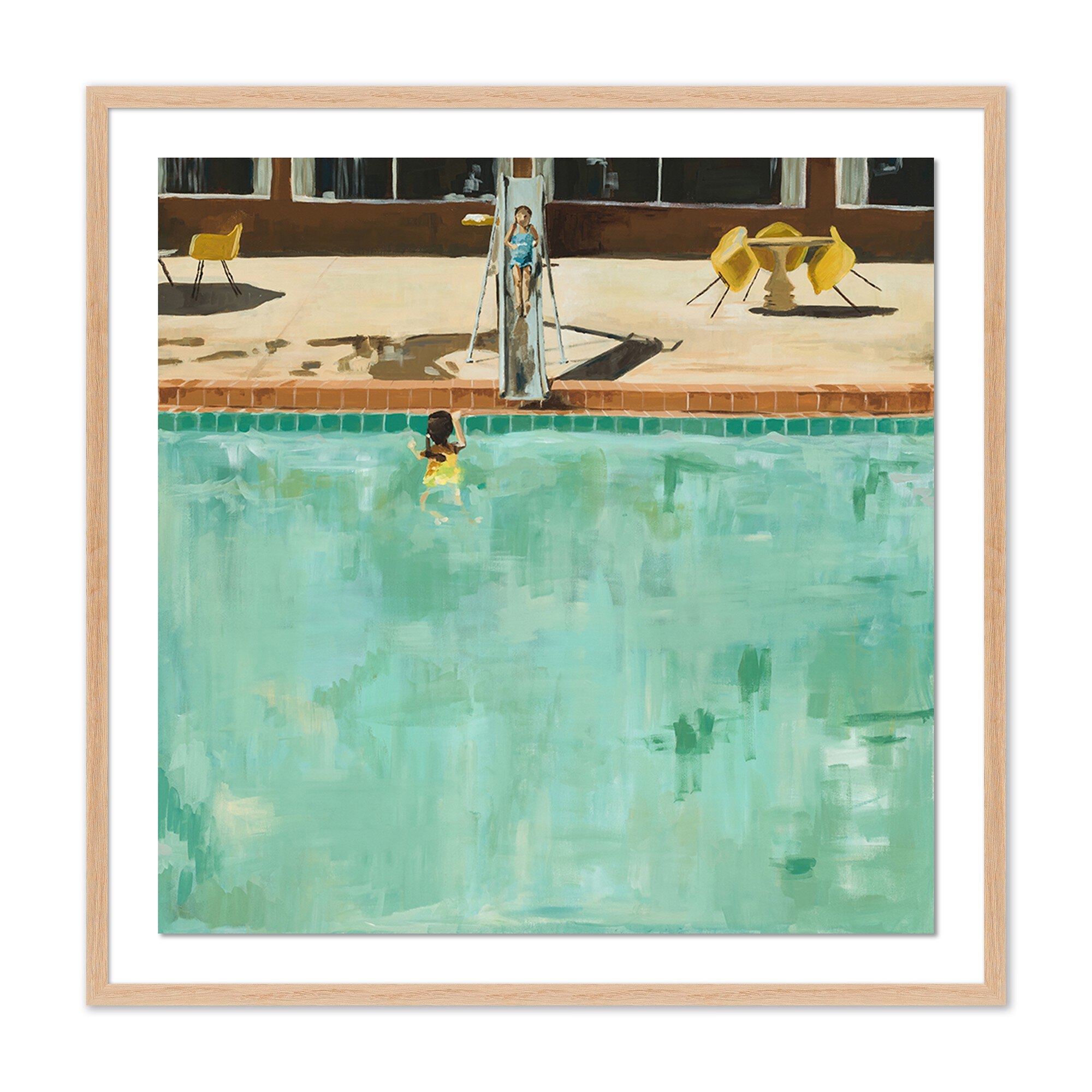 Jan and Ellie, Aug. 1970 by Amanda Snyder - Vertical Grain 2.5 White Oak - Image 0