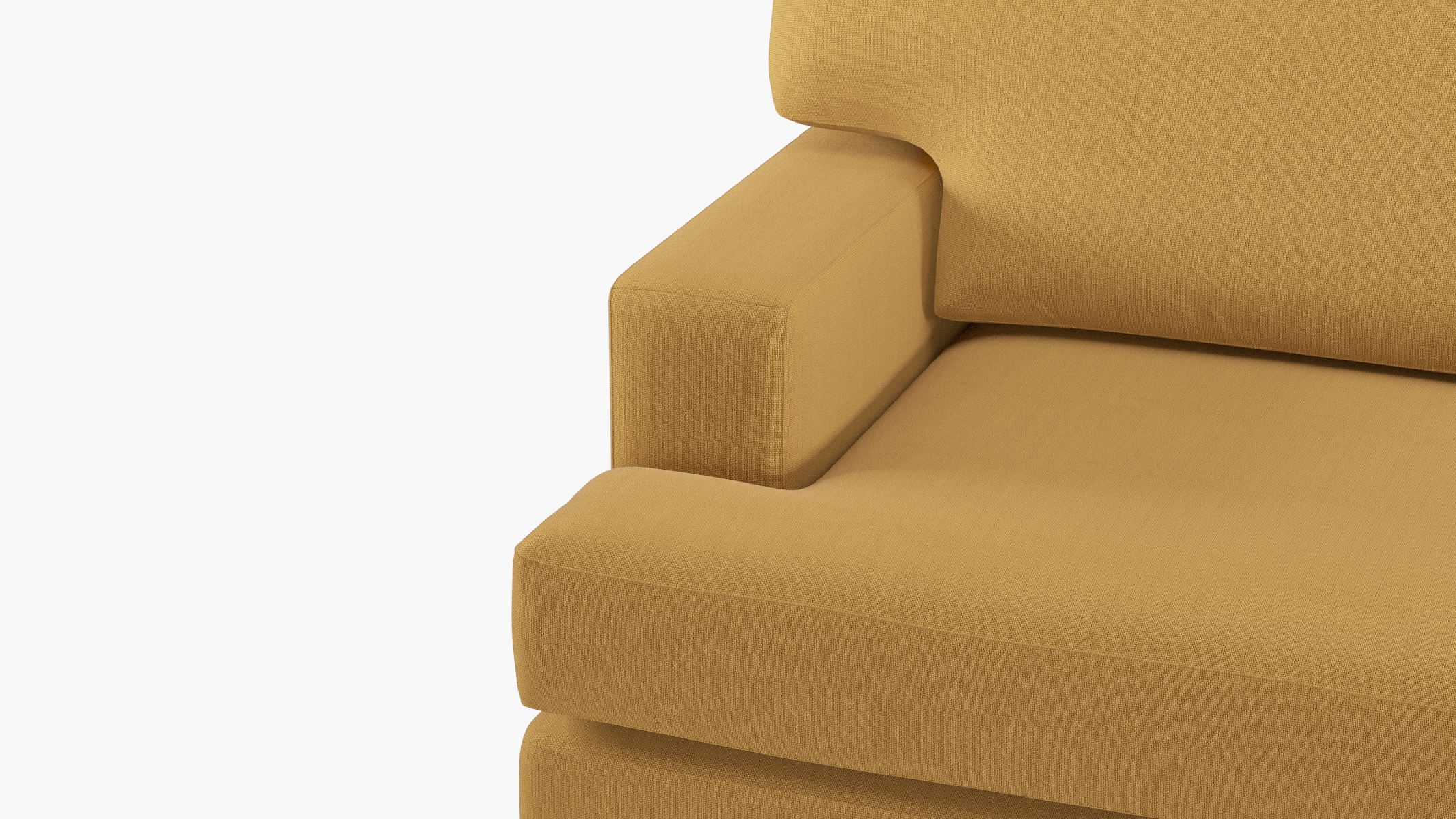 Classic Sofa, French Yellow Everyday Linen, Oak - Image 5