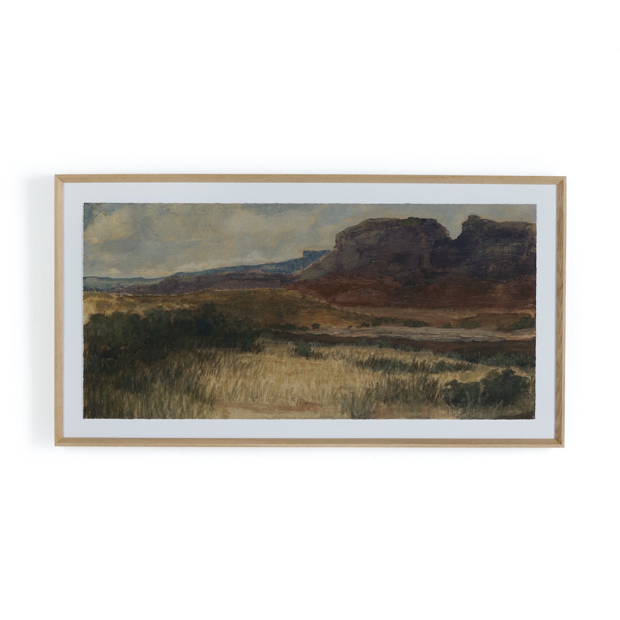 Desert Hues I by Aileen Fitzgerald - RoofTop 2.5 Vertical Grain White Oak - Image 0