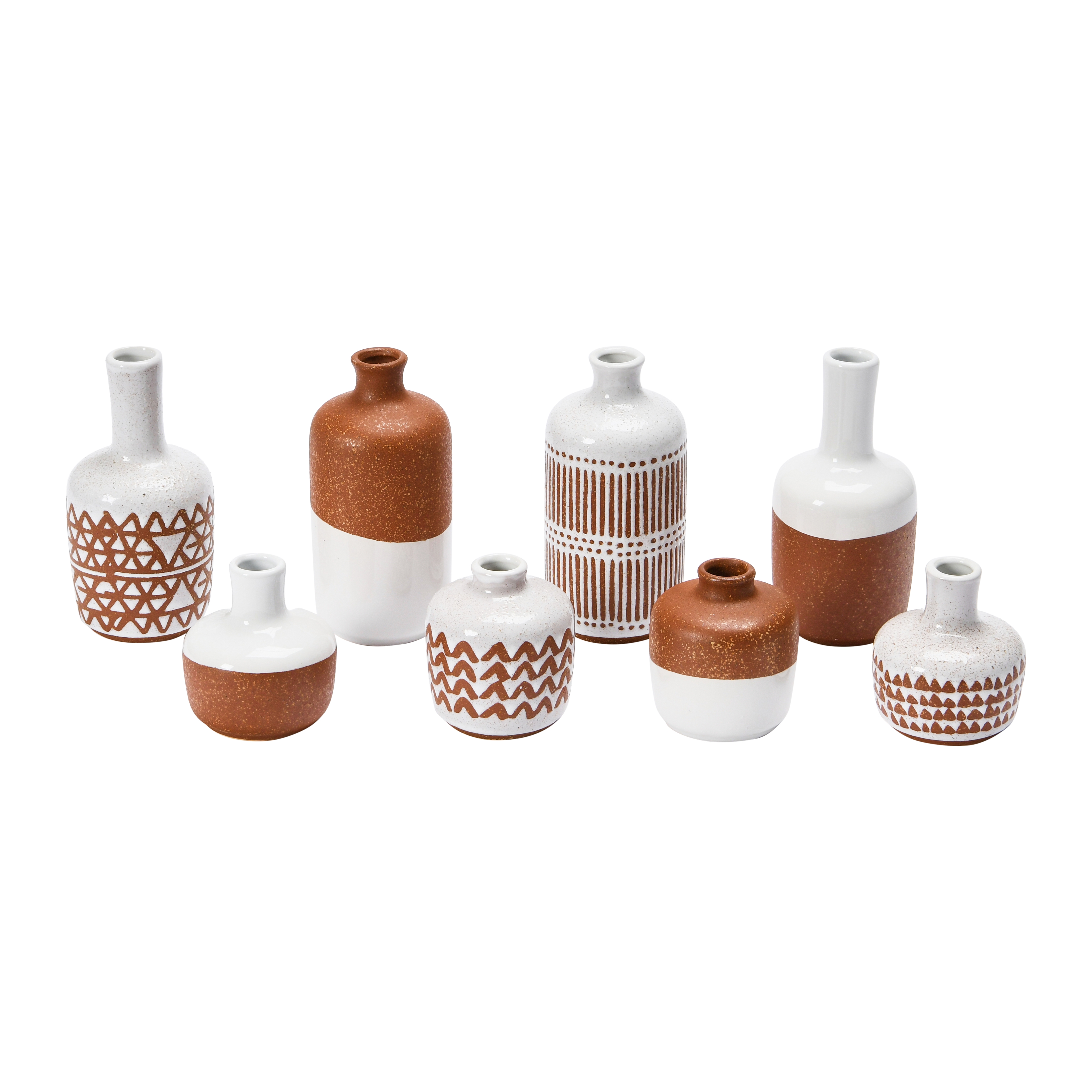 Stoneware Vases, Set of 8 - Image 0