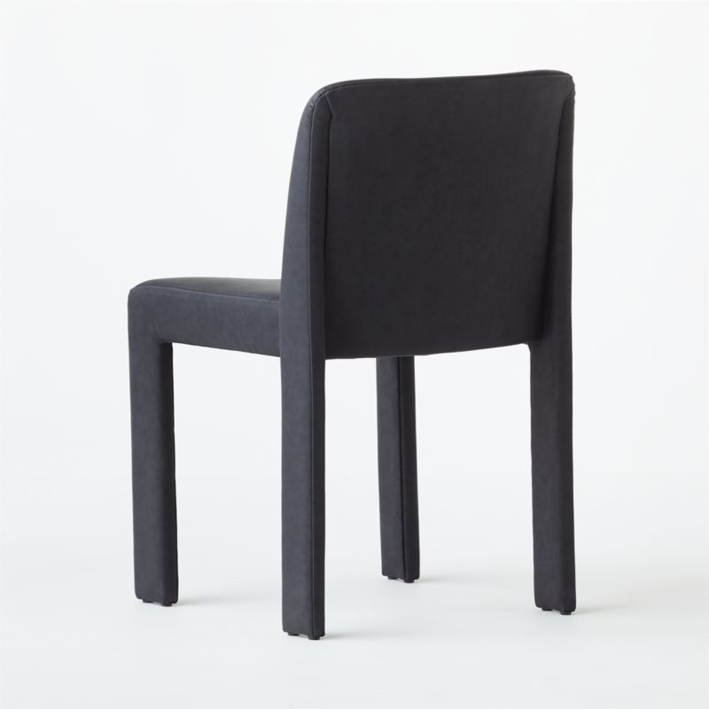 Hide Faux Leather Black Dining Chair - Image 4