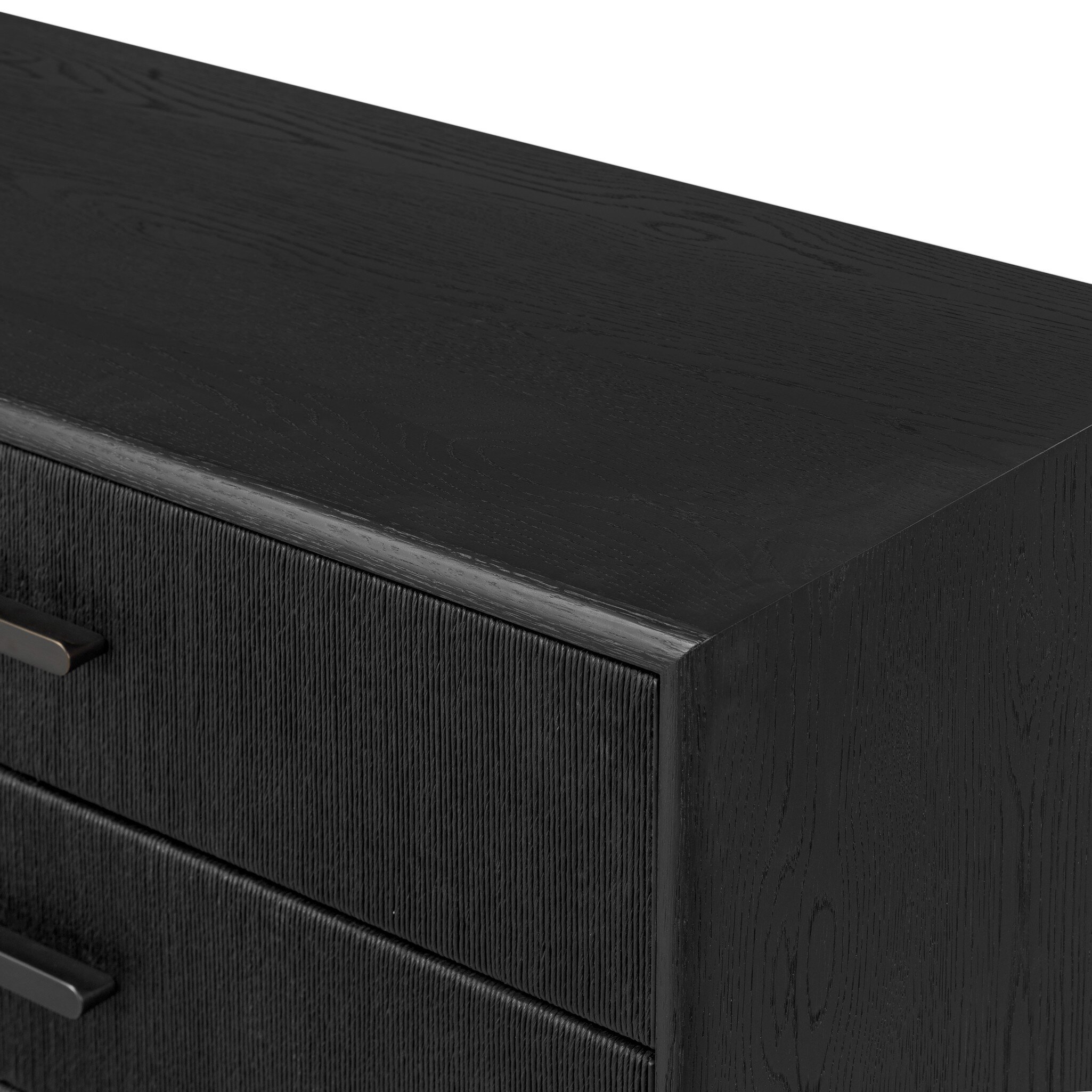 Rosenell 8 Drawer Dresser - Black Paper Cord - Image 7
