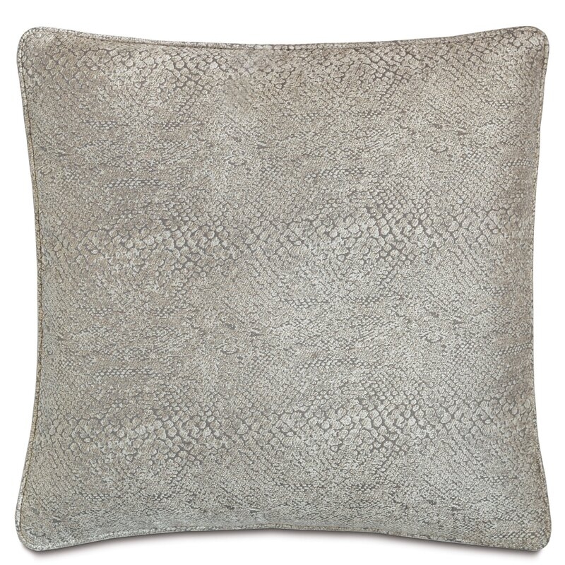 Eastern Accents Ezra Smoke Small Welt Square Pillow Cover & Insert - Image 0