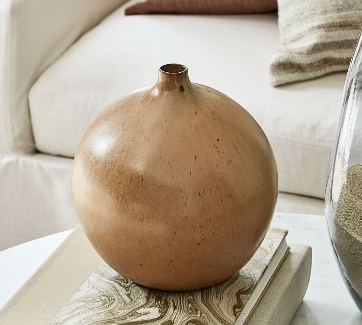 Rustic Brown Vase, Medium - Image 2