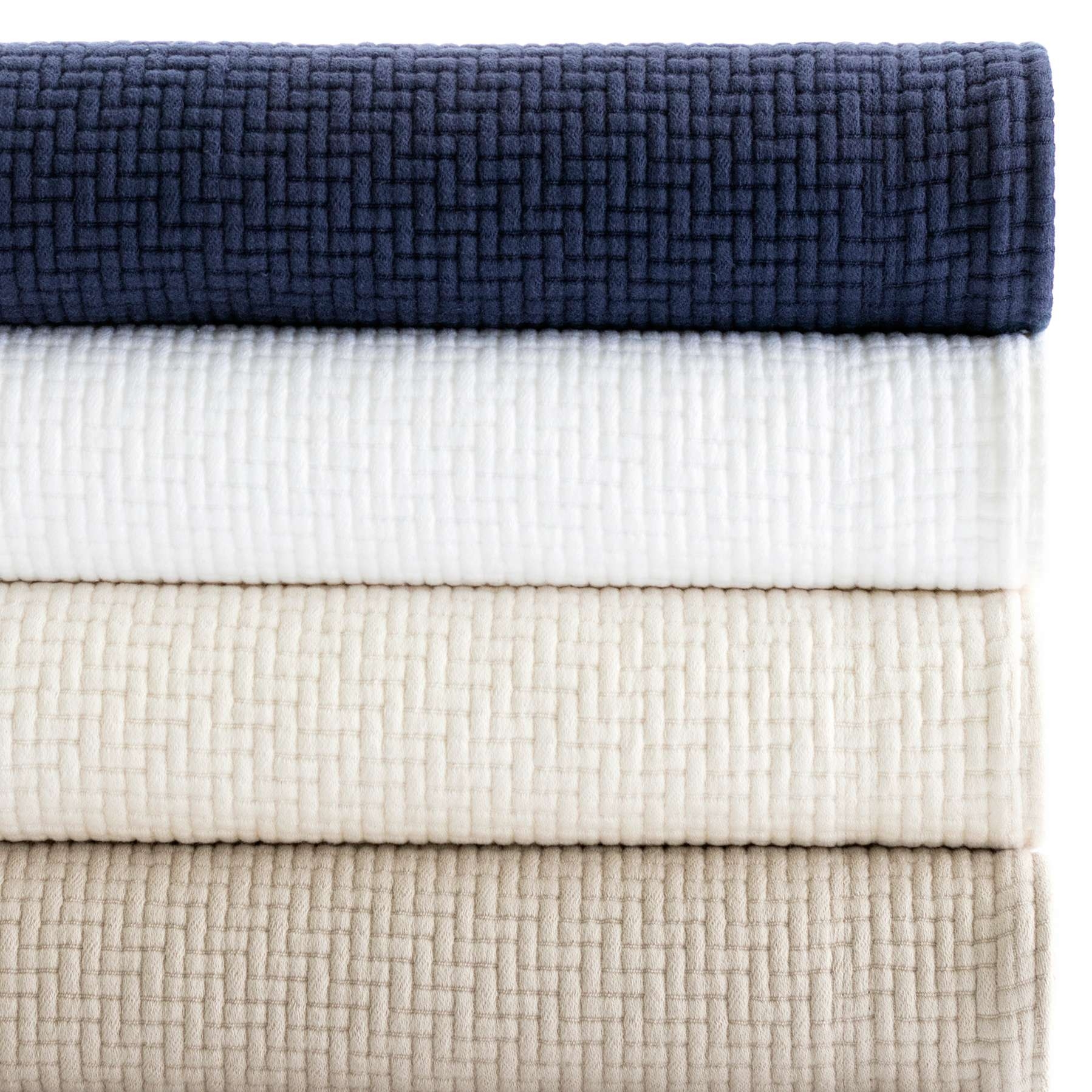 Interlaken White Matelasse Coverlet - Image 1