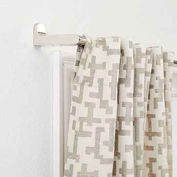 Maze Jacquard Curtain, Natural, 48"x84" - Image 2