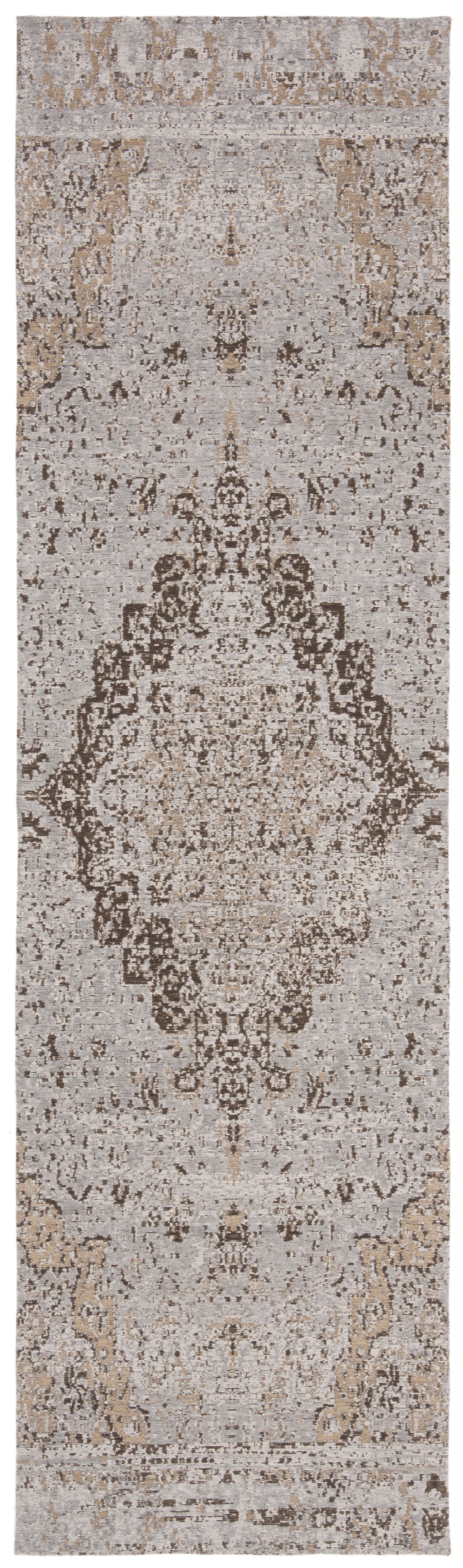 Arlo Home Woven Area Rug, CLV110E, Taupe,  2' 3" X 8' - Image 0