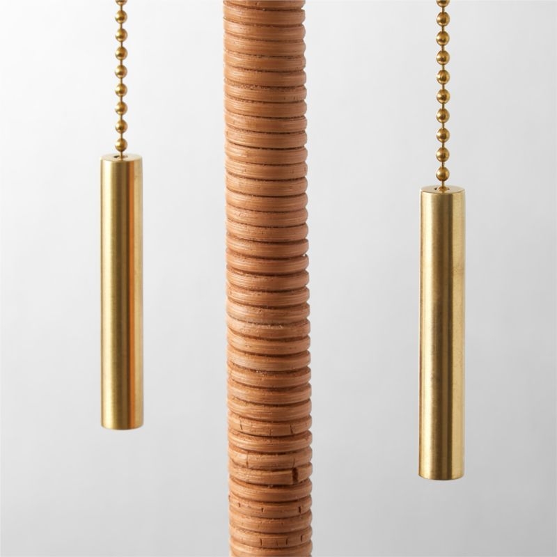 Pogo Brass and Cane Table Lamp - Image 2