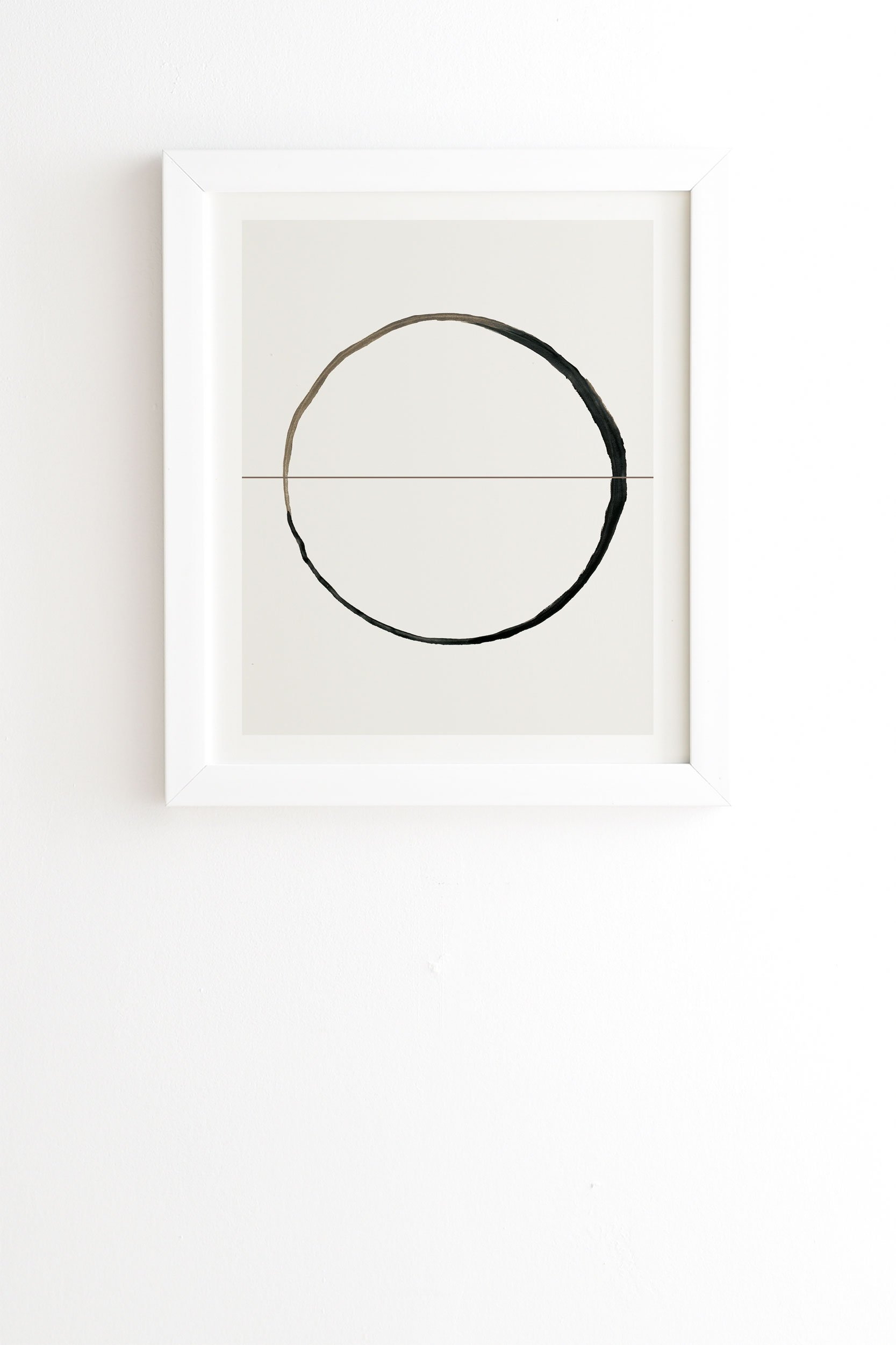 Framed Wall Art White, C7, 14" x 16.5" - Image 0
