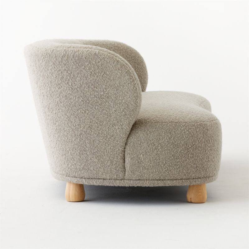 Leonne 90" Grey Boucle Sofa by goop - Image 8